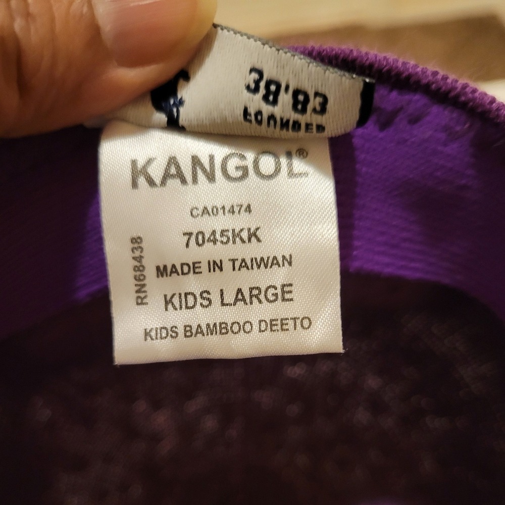 Kangol Kids Large Purple Bamboo Deeto Cute Girlhoodcore Romantic Winter Fun Love - Picture 7 of 13